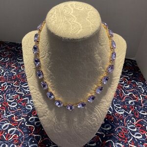 Park Lane Purple and Gold Necklace